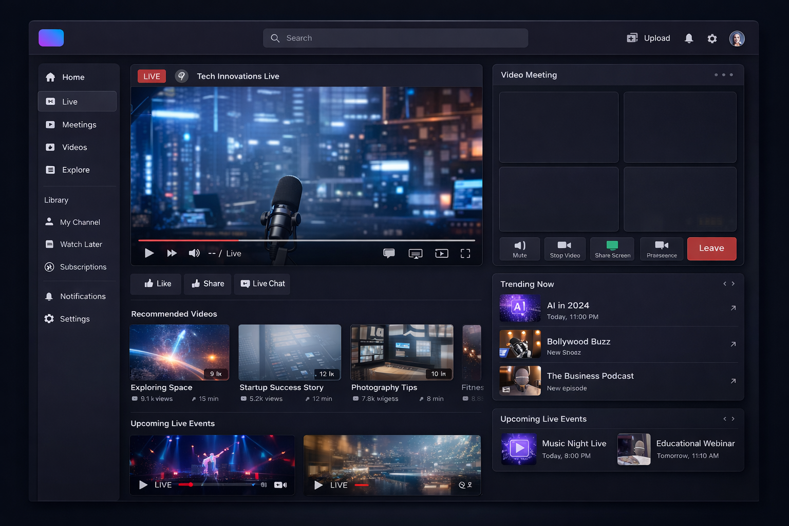 Streaming & Broadcasting Platform